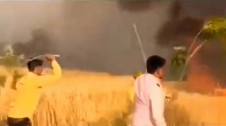 印度千亩小麦失火，农民是怎么自救小麦